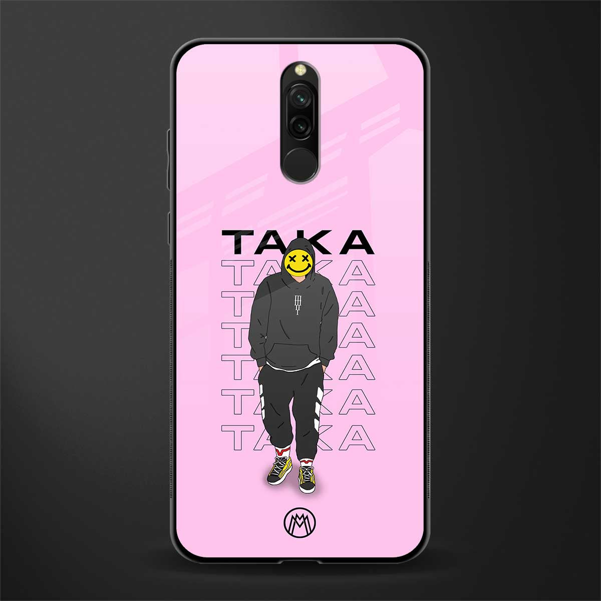 taka taka glass case for redmi 8 image