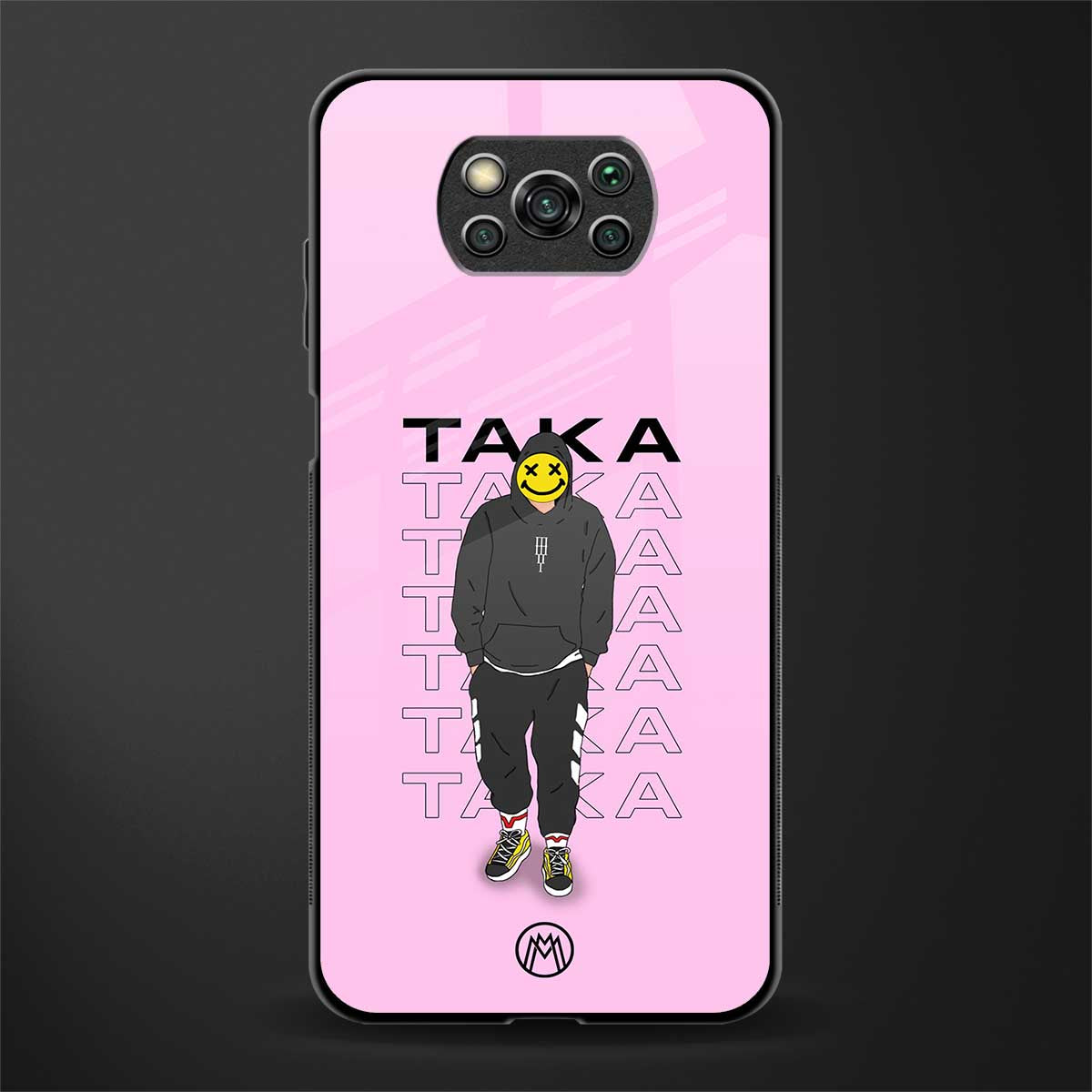 taka taka glass case for poco x3 pro image