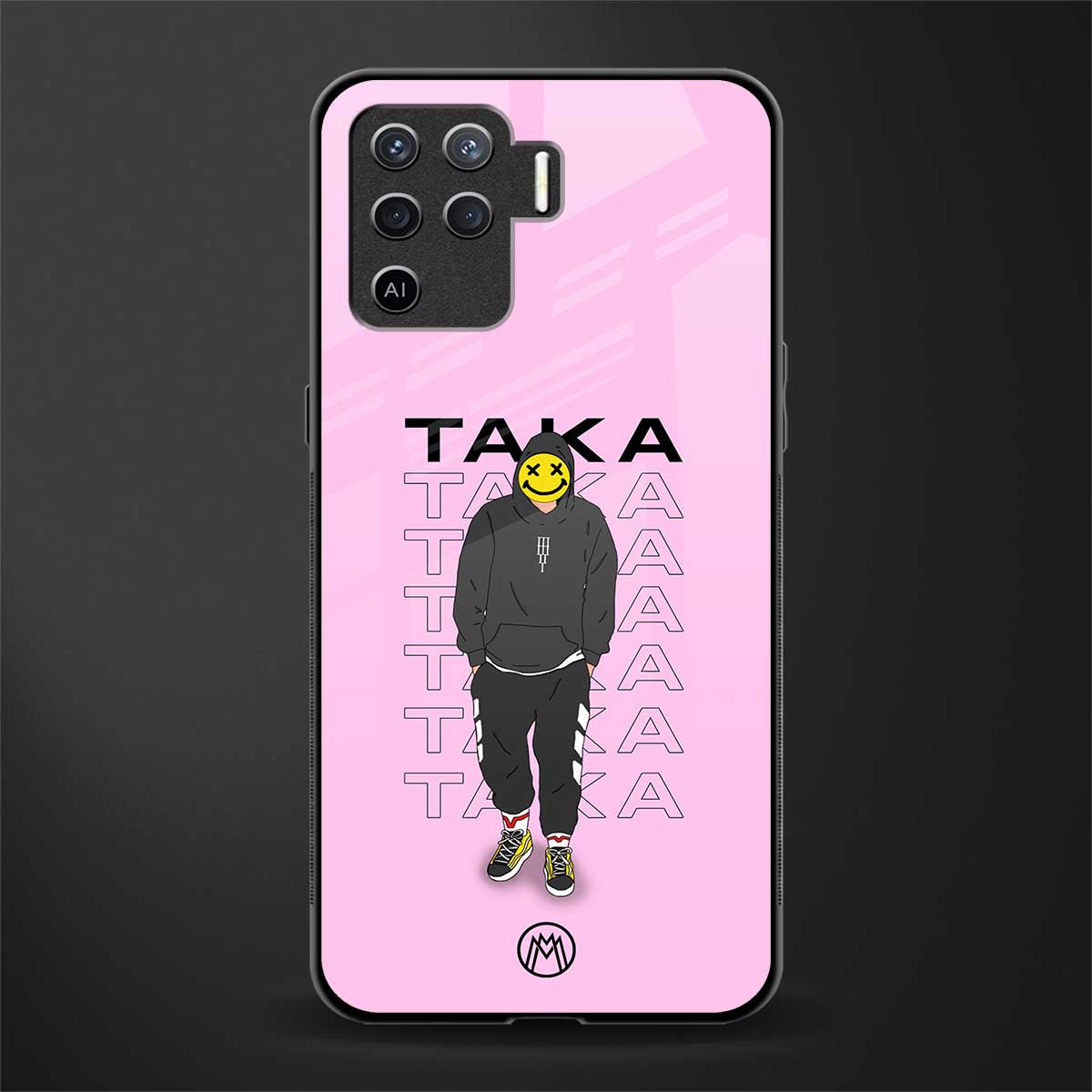 taka taka glass case for oppo f19 pro image