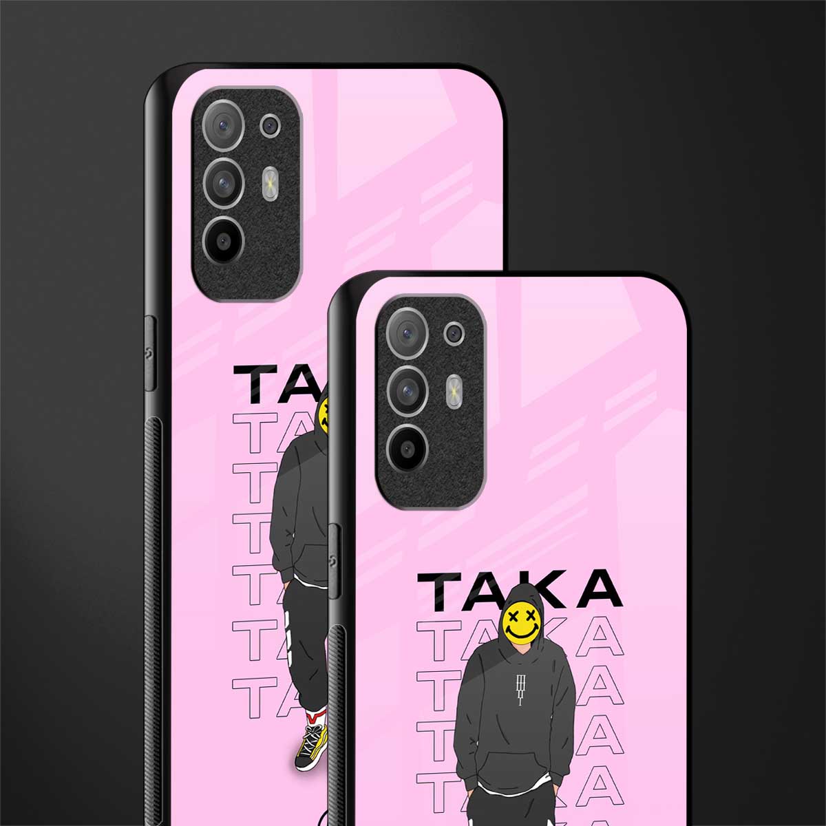 taka taka glass case for oppo f19 pro plus image-2