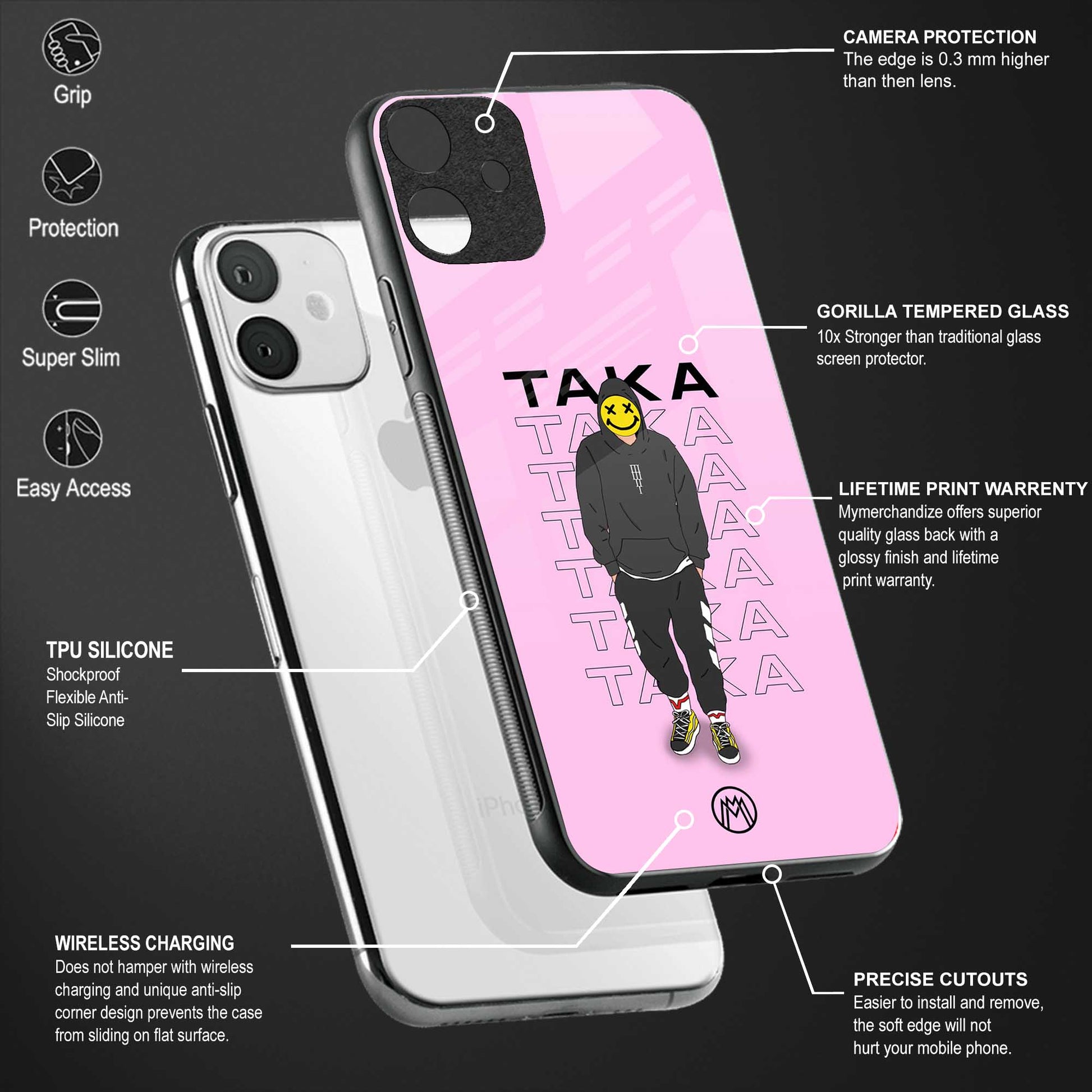 taka taka glass case for redmi note 7 image-4