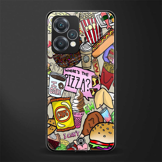 tasty food collage back phone cover | glass case for realme 9 pro 5g