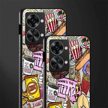 tasty food collage glass case for phone case | glass case for oneplus nord 2t 5g