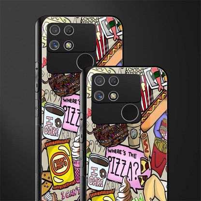 tasty food collage back phone cover | glass case for realme narzo 50a