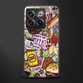 tasty food collage back phone cover | glass case for oneplus 10t