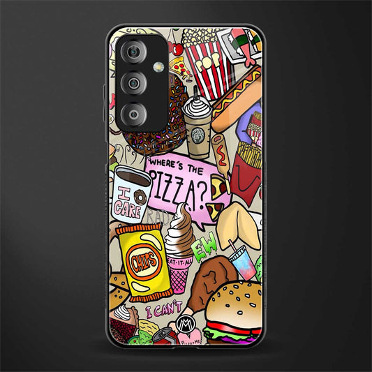 tasty food collage back phone cover | glass case for samsung galaxy f23 5g