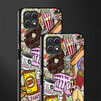 tasty food collage back phone cover | glass case for samsung galaxy f42