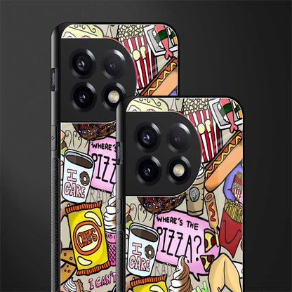 tasty food collage back phone cover | glass case for oneplus 11r
