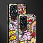 tasty food collage back phone cover | glass case for realme c55