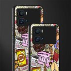 tasty food collage back phone cover | glass case for iQOO 9 Pro