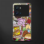 tasty food collage back phone cover | glass case for iQOO 9 Pro