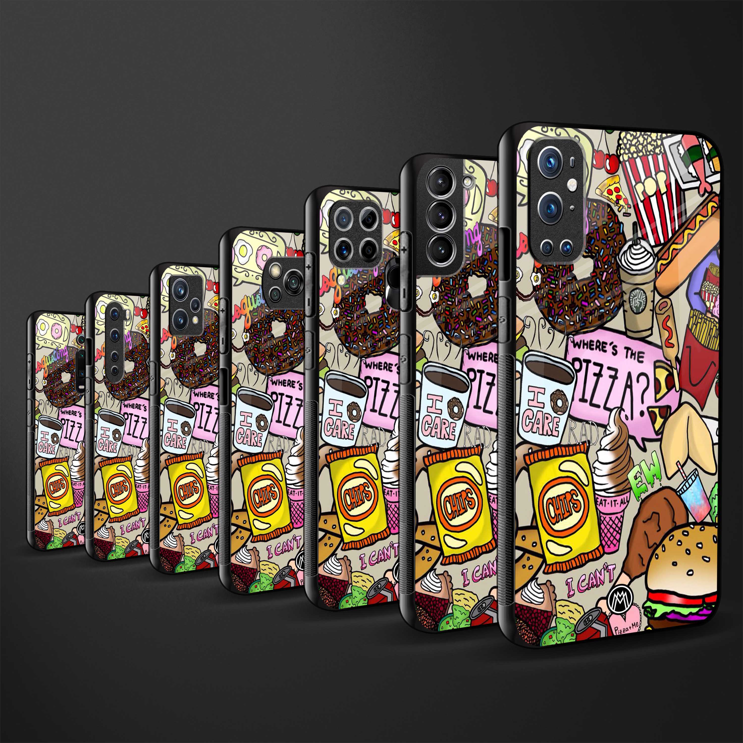 tasty food collage back phone cover | glass case for redmi note 11 pro plus 4g/5g