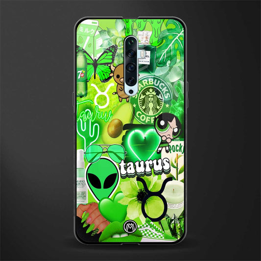taurus aesthetic collage glass case for oppo reno 2z image