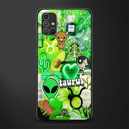 taurus aesthetic collage glass case for samsung galaxy m31s image