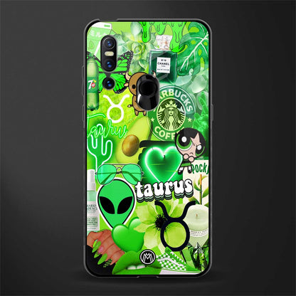 taurus aesthetic collage glass case for vivo v15 image