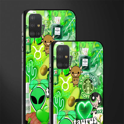 taurus aesthetic collage glass case for samsung galaxy a51 image-2