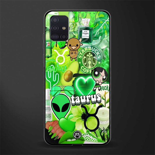 taurus aesthetic collage glass case for samsung galaxy a71 image