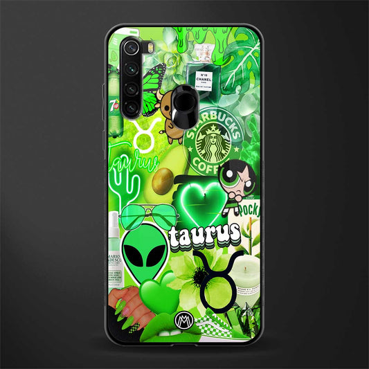 taurus aesthetic collage glass case for redmi note 8 image