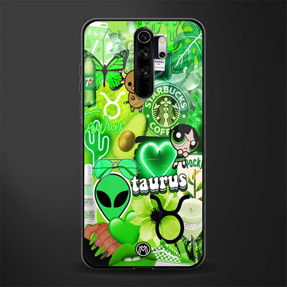 taurus aesthetic collage glass case for redmi note 8 pro image