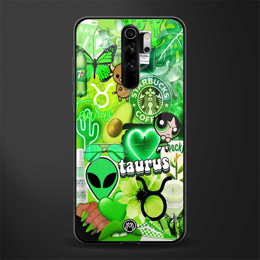 taurus aesthetic collage glass case for redmi note 8 pro image
