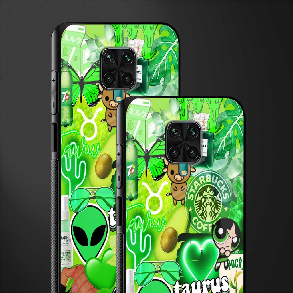 taurus aesthetic collage glass case for poco m2 pro image-2