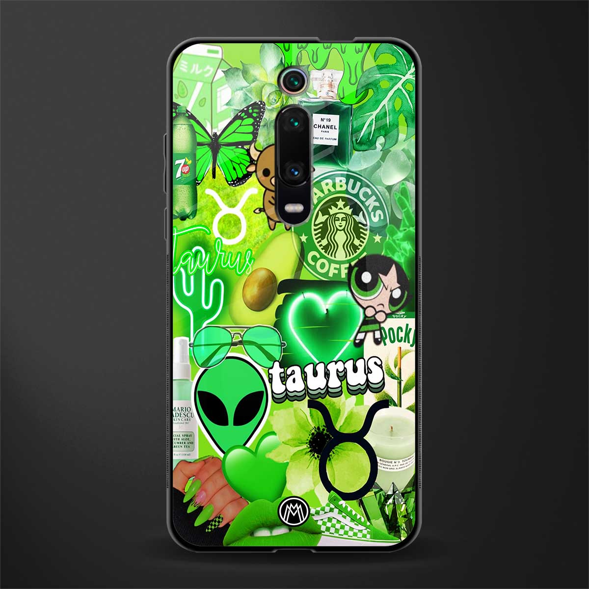 taurus aesthetic collage glass case for redmi k20 image