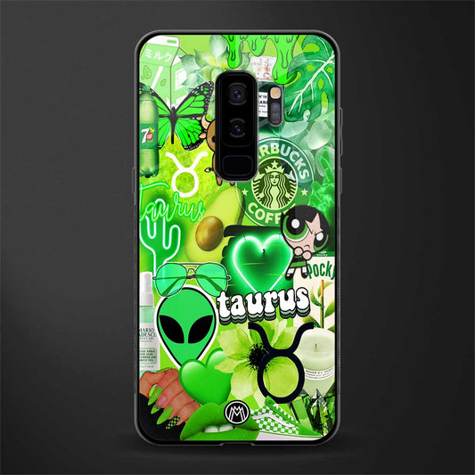 taurus aesthetic collage glass case for samsung galaxy s9 plus image