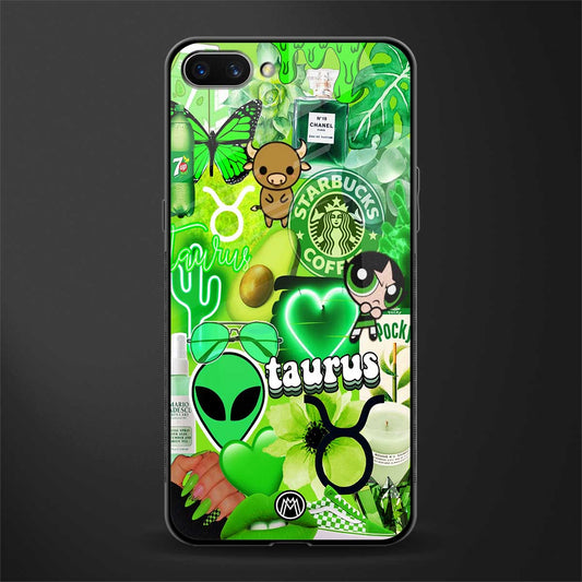 taurus aesthetic collage glass case for oppo a3s image