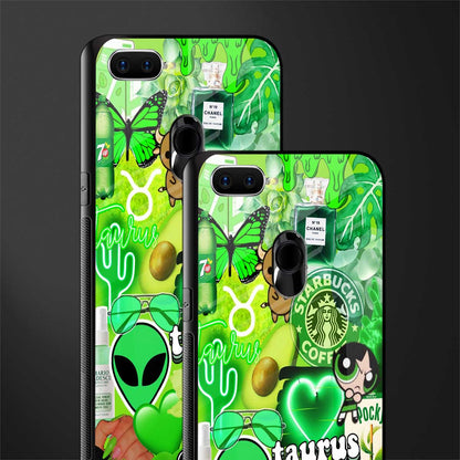 taurus aesthetic collage glass case for oppo a7 image-2