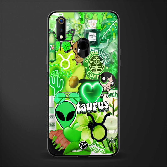 taurus aesthetic collage glass case for realme 3 pro image