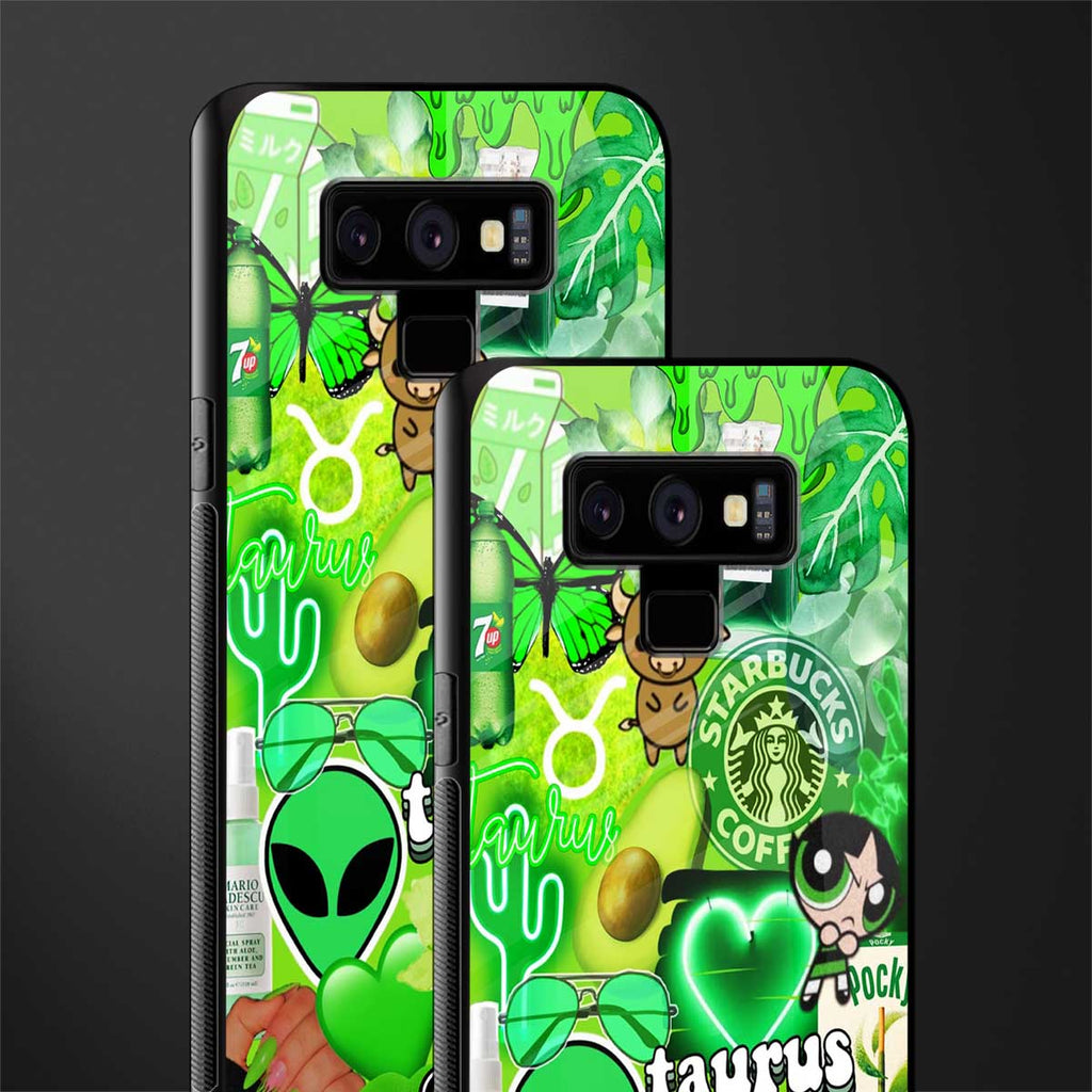 taurus aesthetic collage glass case for samsung galaxy note 9 image-2