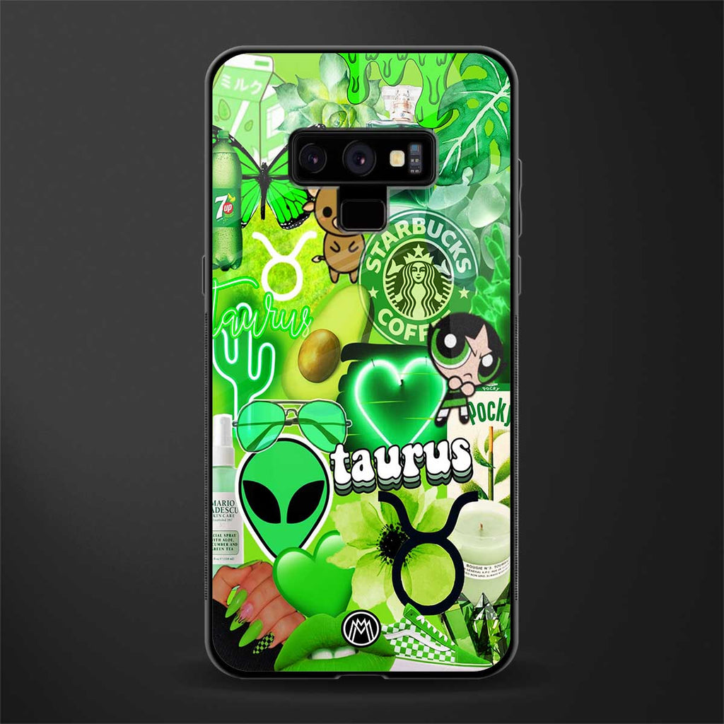 taurus aesthetic collage glass case for samsung galaxy note 9 image