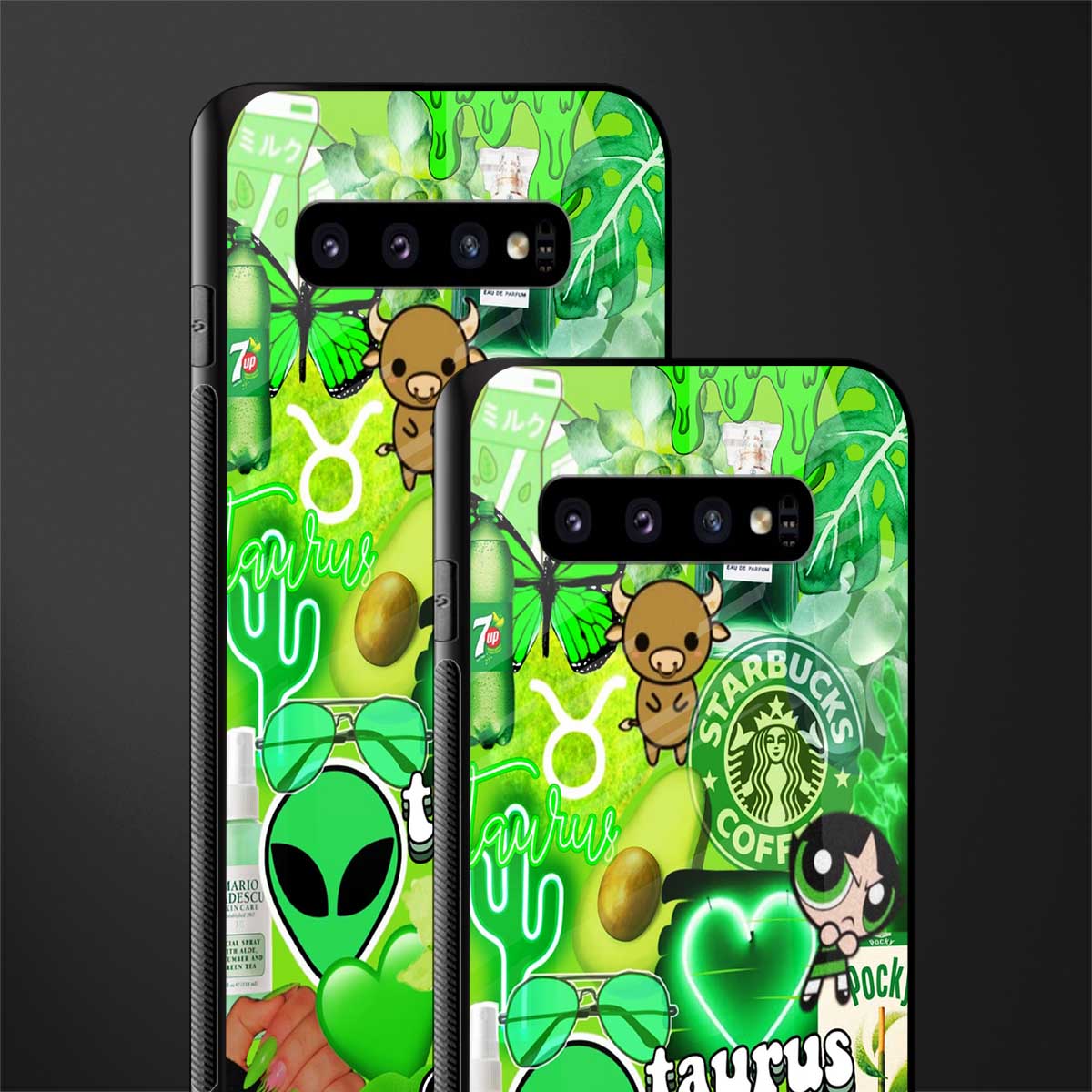 taurus aesthetic collage glass case for samsung galaxy s10 plus image-2