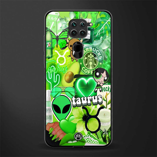 taurus aesthetic collage glass case for redmi note 9 image
