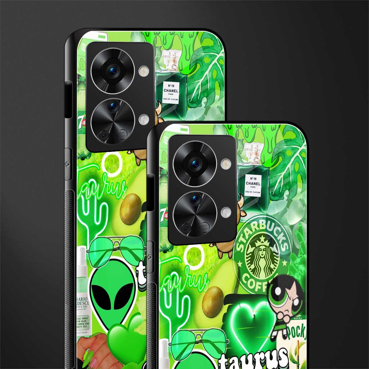 taurus aesthetic collage glass case for phone case | glass case for oneplus nord 2t 5g