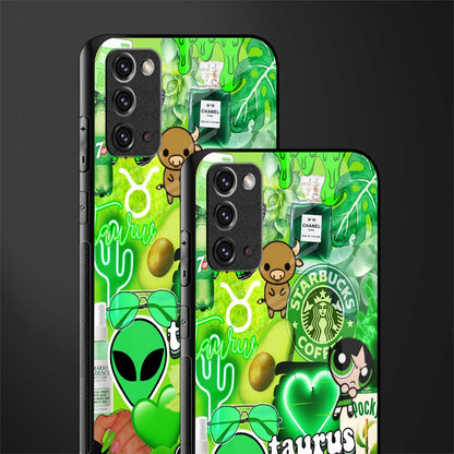 taurus aesthetic collage glass case for samsung galaxy note 20 image-2