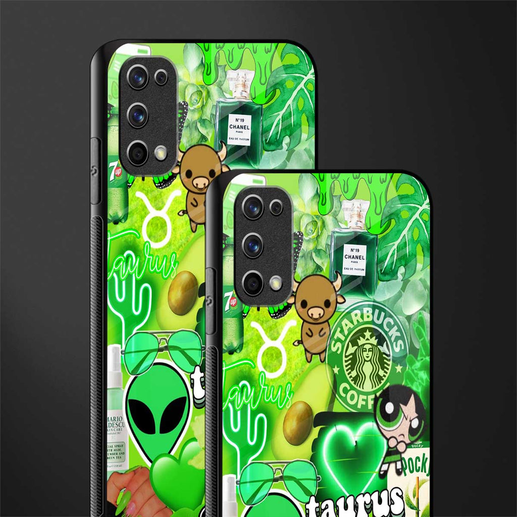 taurus aesthetic collage glass case for realme 7 pro image-2