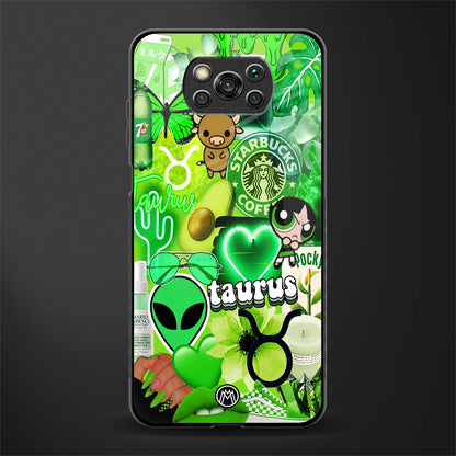 taurus aesthetic collage glass case for poco x3 image