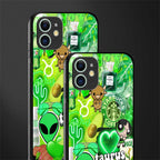 taurus aesthetic collage glass case for iphone 12 mini image-2