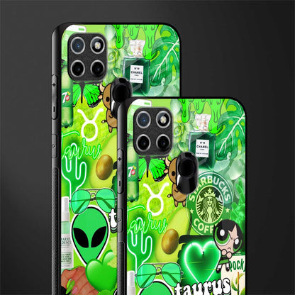 taurus aesthetic collage glass case for realme c21 image-2