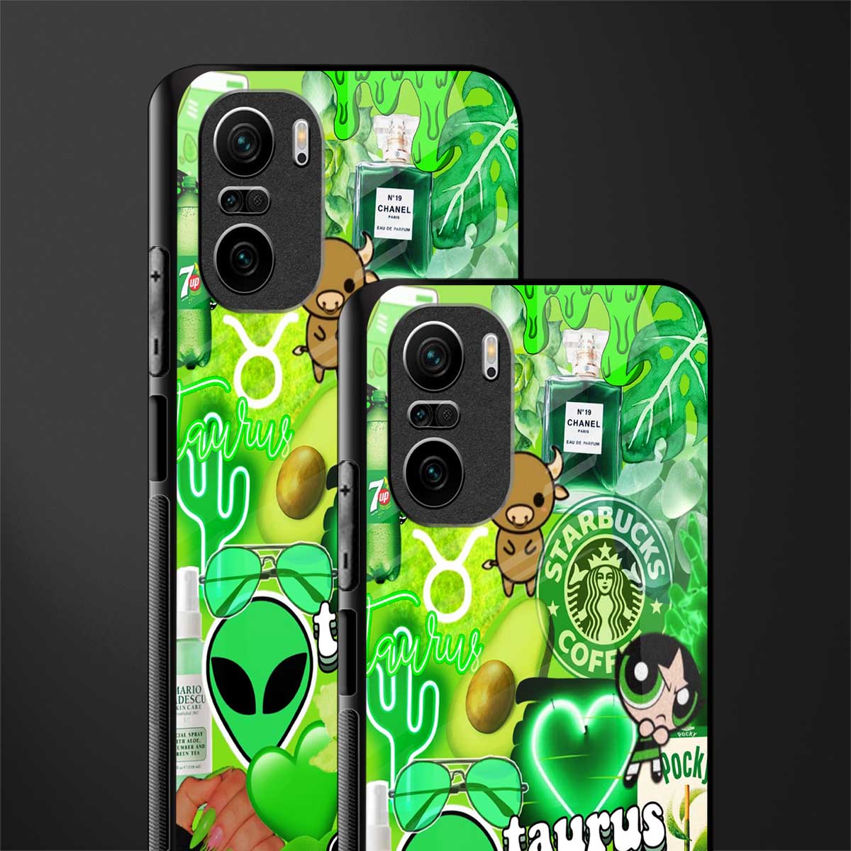 taurus aesthetic collage glass case for mi 11x 5g image-2