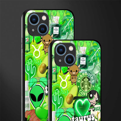 taurus aesthetic collage glass case for iphone 13 image-2