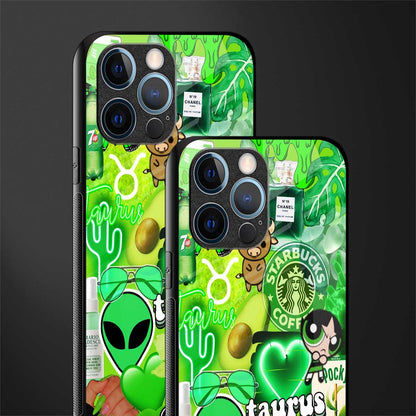 taurus aesthetic collage glass case for iphone 12 pro image-2