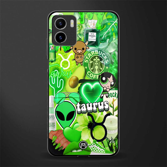 taurus aesthetic collage glass case for vivo y15s image