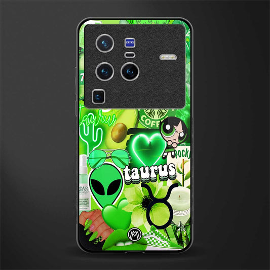 taurus aesthetic collage glass case for vivo x80 pro 5g image