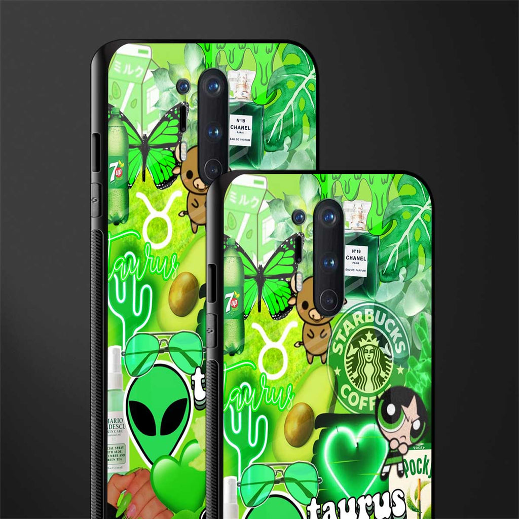 taurus aesthetic collage glass case for oneplus 8 pro image-2