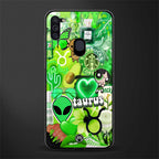 taurus aesthetic collage glass case for samsung a11 image
