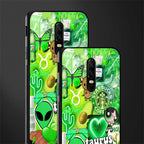 taurus aesthetic collage glass case for oneplus 6 image-2