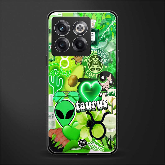 taurus aesthetic collage back phone cover | glass case for oneplus 10t