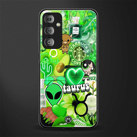 taurus aesthetic collage back phone cover | glass case for samsung galaxy f23 5g